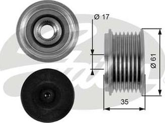 GATES-AU OAP7095 - Puleggia cinghia, Alternatore autozon.pro