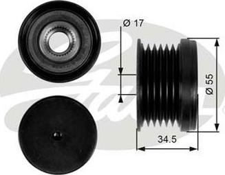 GATES-AU OAP7090 - Puleggia cinghia, Alternatore autozon.pro