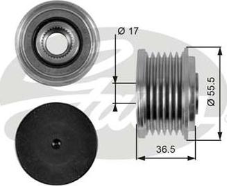 GATES-AU OAP7049 - Puleggia cinghia, Alternatore autozon.pro