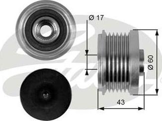 GATES-AU OAP7059 - Puleggia cinghia, Alternatore autozon.pro