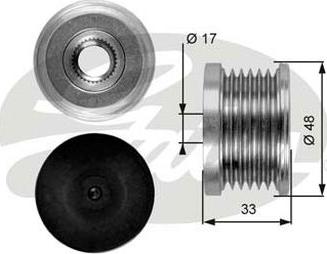 GATES-AU OAP7054 - Puleggia cinghia, Alternatore autozon.pro