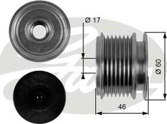 GATES-AU OAP7056 - Puleggia cinghia, Alternatore autozon.pro