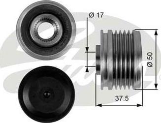 GATES-AU OAP7053 - Puleggia cinghia, Alternatore autozon.pro