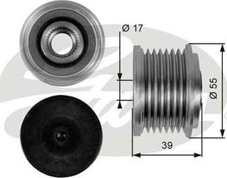 GATES-AU OAP7065 - Puleggia cinghia, Alternatore autozon.pro