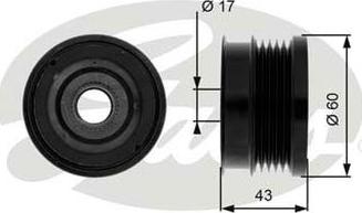 GATES-AU OAP7062 - Puleggia cinghia, Alternatore autozon.pro