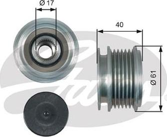 GATES-AU OAP7013 - Puleggia cinghia, Alternatore autozon.pro