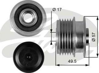 GATES-AU OAP7089 - Puleggia cinghia, Alternatore autozon.pro