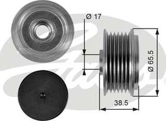 GATES-AU OAP7085 - Puleggia cinghia, Alternatore autozon.pro