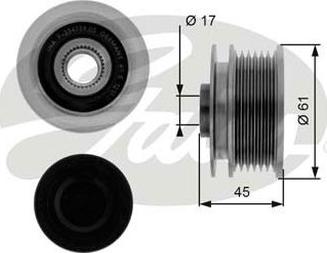 GATES-AU OAP7087 - Puleggia cinghia, Alternatore autozon.pro