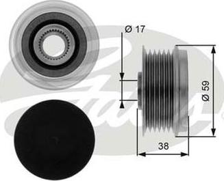 GATES-AU OAP7039 - Puleggia cinghia, Alternatore autozon.pro