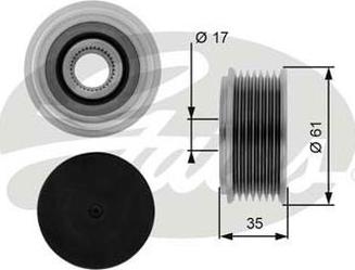 GATES-AU OAP7070 - Puleggia cinghia, Alternatore autozon.pro