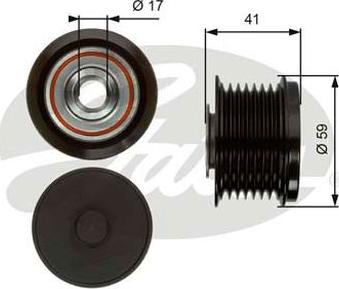 GATES-AU OAP7078 - Puleggia cinghia, Alternatore autozon.pro