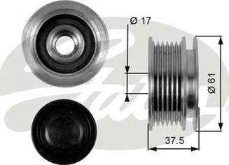 GATES-AU OAP7072 - Puleggia cinghia, Alternatore autozon.pro