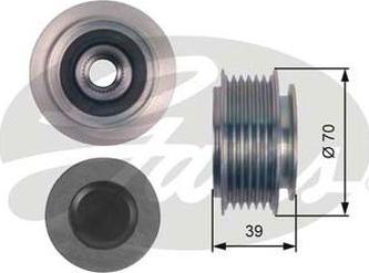 GATES-AU OAP7143 - Puleggia cinghia, Alternatore autozon.pro