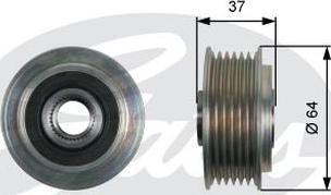 GATES-AU OAP7160 - Puleggia cinghia, Alternatore autozon.pro