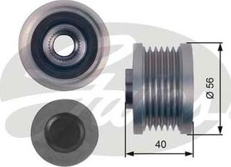 GATES-AU OAP7129 - Puleggia cinghia, Alternatore autozon.pro