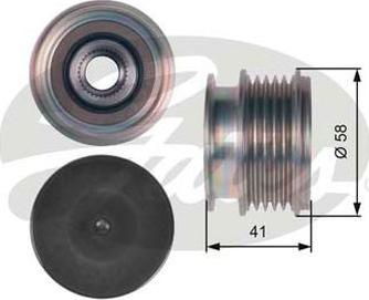 GATES-AU OAP7126 - Puleggia cinghia, Alternatore autozon.pro