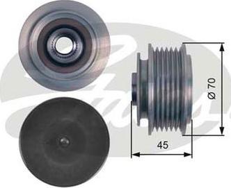 GATES-AU OAP7128 - Puleggia cinghia, Alternatore autozon.pro