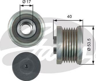 GATES-AU OAP7179 - Puleggia cinghia, Alternatore autozon.pro