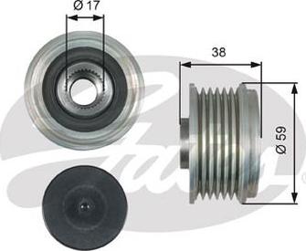 GATES-AU OAP7177 - Puleggia cinghia, Alternatore autozon.pro