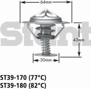 GATES-AU ST39-180 - Termostato, Refrigerante autozon.pro