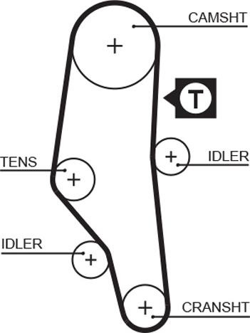 GATES-AU T910 - Cinghia dentata autozon.pro