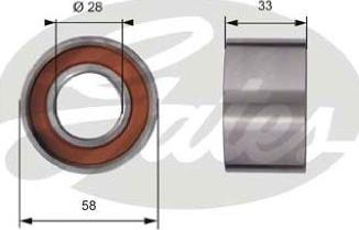 GATES-AU T41290 - Rullo tenditore, Cinghia dentata autozon.pro