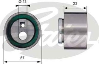 GATES-AU T41258 - Rullo tenditore, Cinghia dentata autozon.pro