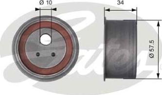 GATES-AU T41271 - Rullo tenditore, Cinghia dentata autozon.pro