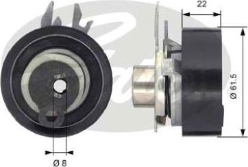 GATES-AU T43046 - Rullo tenditore, Cinghia dentata autozon.pro