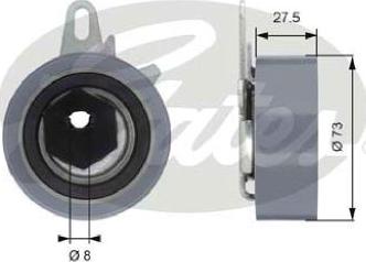 GATES-AU T43054 - Rullo tenditore, Cinghia dentata autozon.pro