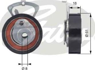 GATES-AU T43078 - Rullo tenditore, Cinghia dentata autozon.pro