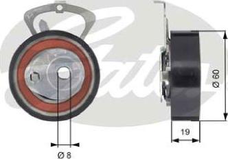 GATES-AU T43140 - Rullo tenditore, Cinghia dentata autozon.pro