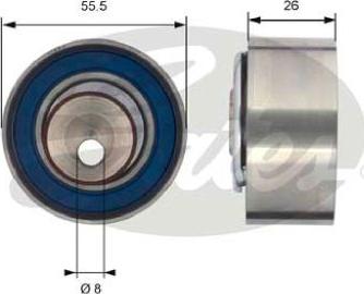 GATES-AU T43156 - Rullo tenditore, Cinghia dentata autozon.pro