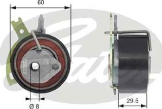 GATES-AU T43186 - Rullo tenditore, Cinghia dentata autozon.pro