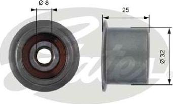 GATES-AU T42099 - Galoppino / Guidacinghia, Cinghia dentata autozon.pro