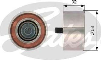 GATES-AU T42141 - Galoppino / Guidacinghia, Cinghia dentata autozon.pro