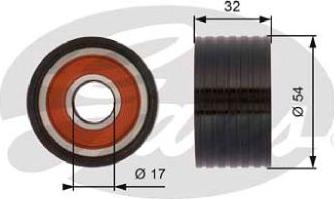 GATES-AU T42166 - Galoppino / Guidacinghia, Cinghia dentata autozon.pro