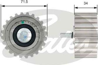 GATES-AU T42183 - Galoppino / Guidacinghia, Cinghia dentata autozon.pro