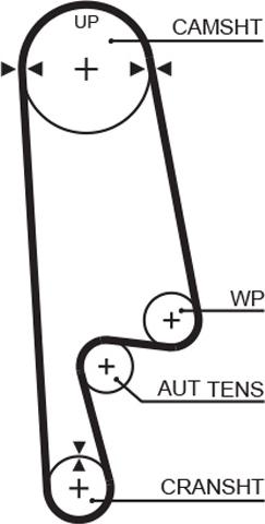 GATES-AU T187 - Cinghia dentata autozon.pro