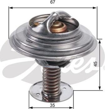 GATES-AU TH45682G1 - Termostato, Refrigerante autozon.pro