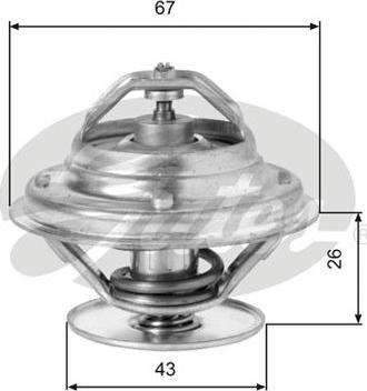 GATES-AU TH05586G1 - Termostato, Refrigerante autozon.pro