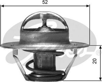 GATES-AU TH00591G1 - Termostato, Refrigerante autozon.pro