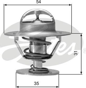 GATES-AU TH00682G1 - Termostato, Refrigerante autozon.pro