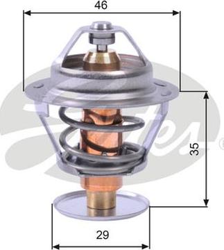 GATES-AU TH10489G1 - Termostato, Refrigerante autozon.pro