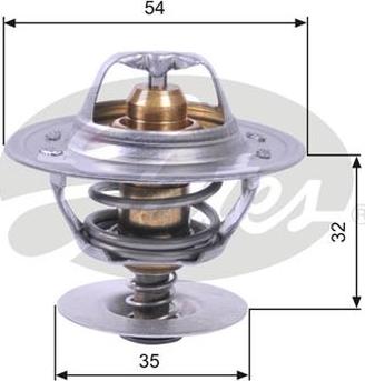 GATES-AU TH11287G1 - Termostato, Refrigerante autozon.pro