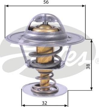 GATES-AU TH13182G1 - Termostato, Refrigerante autozon.pro