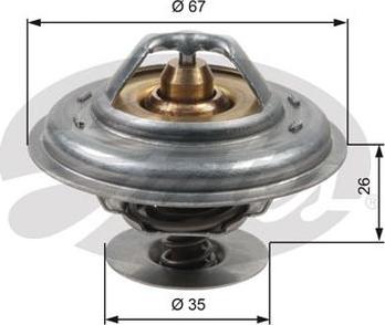 GATES-AU TH13287G1 - Termostato, Refrigerante autozon.pro