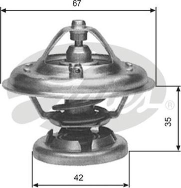 GATES-AU TH12680G1 - Termostato, Refrigerante autozon.pro