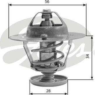 GATES-AU TH31682G1 - Termostato, Refrigerante autozon.pro